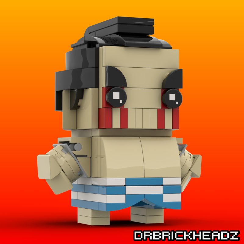 Lego E Honda (Street FIghter II) Custom Brickheadz