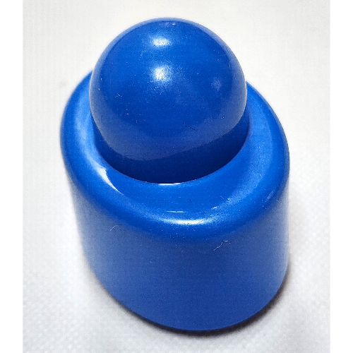 Lego Primo Brick, Oval 1 x 1 / Blue