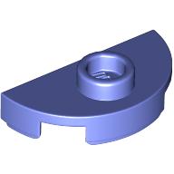 Lego Plate Round 1 x 2 Half Circle with Stud (Jumper) / Blue Violet