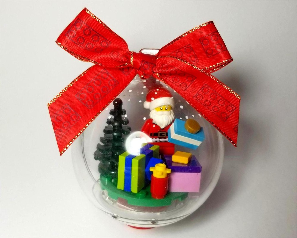 Lego Santa Ornament
