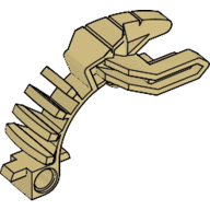 Lego Large Figure Weapon, Disk Throwing Arm (Tohunga) / Tan