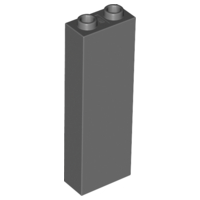 Lego Brick 1 x 2 x 5 / Dark Bluish Gray