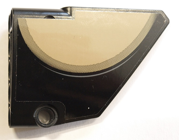 Lego Technic, Panel Fairing #14 Large Short Smooth, Side B with Dark Tan Semicircle Pattern (Sticker) - Set 42083