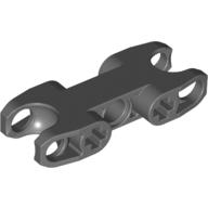 Lego Technic Axle and Pin Connector 2 x 5 with Two Ball Joint Sockets [Closed Sides] [Closed Axle Holes] / Dark Bluish Gray