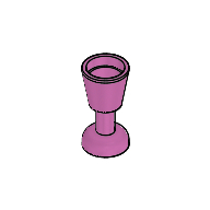 Lego Equipment Goblet / Glass / Medium Dark Pink