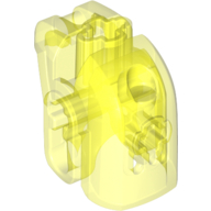 Lego Large Figure Head with Handle / Trans-Neon Green