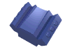 Lego Brick Sloped 2 x 2 No Studs with Angled Side Block Extensions / Violet