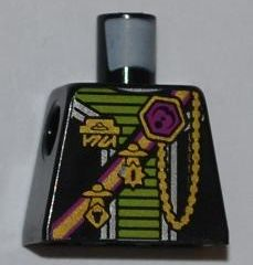 Lego Torso Alien Conquest Alien Shoulder Strap Pattern