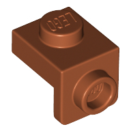 Lego Bracket 1 x 1 - 1 x 1 / Dark Orange