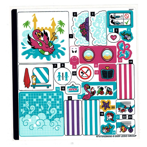 Lego Sticker Sheet for Set 41430-1