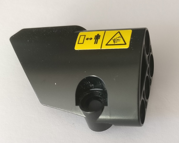 Lego Technic, Panel Fairing # 1 Small Smooth Short, Side A with Warning Sign #2 Pattern (Sticker) - Set 42082