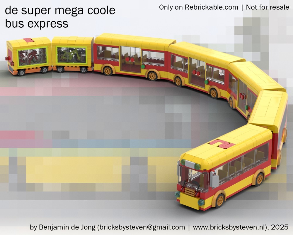 Lego [9YO BUILDER] Super Mega Cool Bus Express