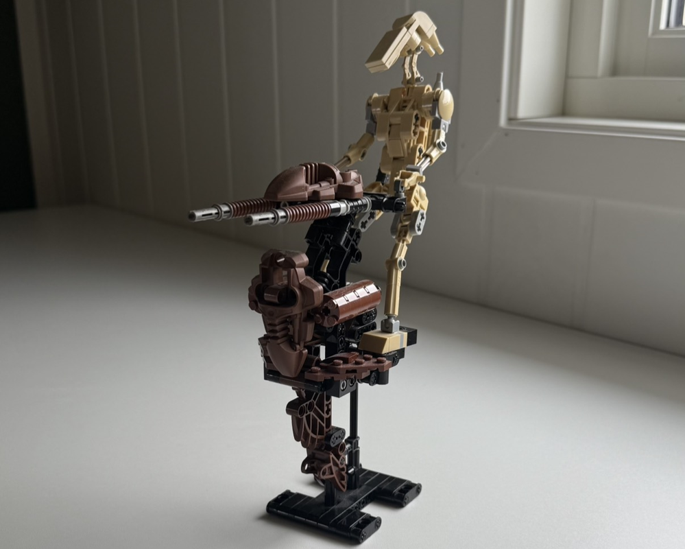 Lego B1 Battle droid with STAP speeder