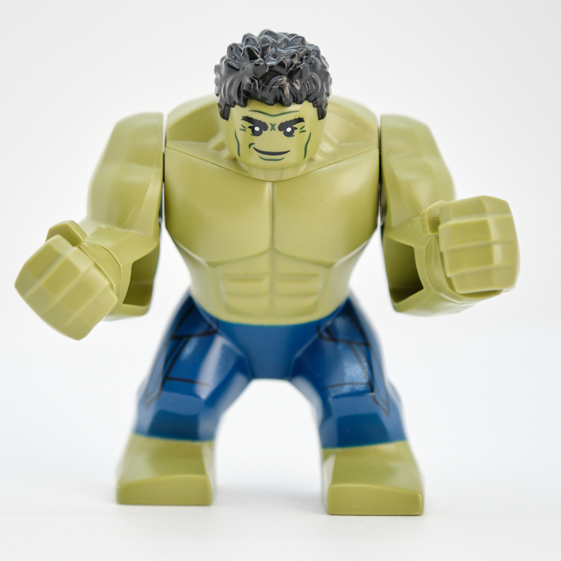 Lego Hulk (Big Fig), Black Hair, Dark Blue Pants