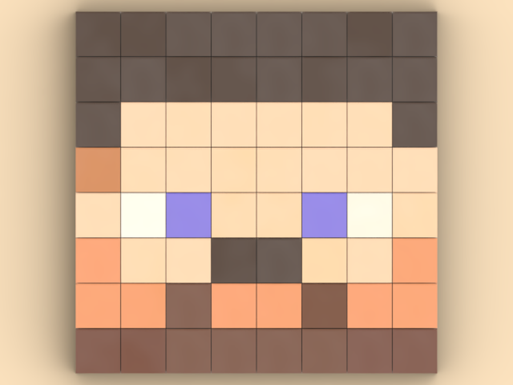 Lego Steve Face