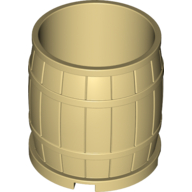 Lego Barrel 4 x 4 x 3.5 / Tan