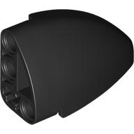 Lego Technic Panel Round Corner 5 x 3 x 2 Left / Black