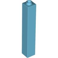 Lego Brick 1 x 1 x 5 with Blocked Open or Hollow Stud / Medium Azure