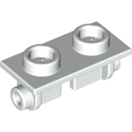 Lego Hinge Brick 1 x 2 Top Plate Thin / White