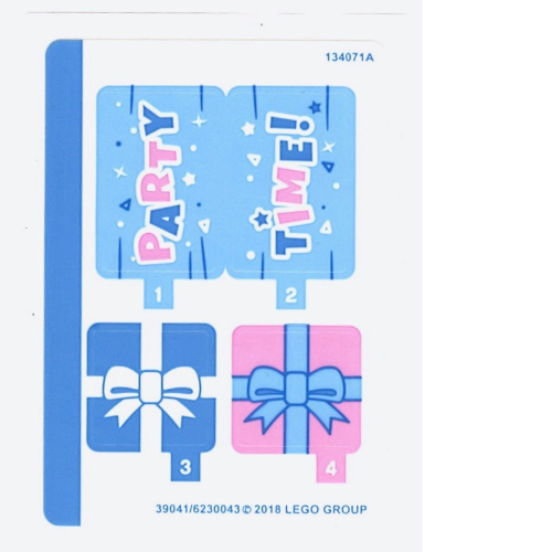 Lego Sticker Sheet for Set 41453-1 / [No Color/Any Color]