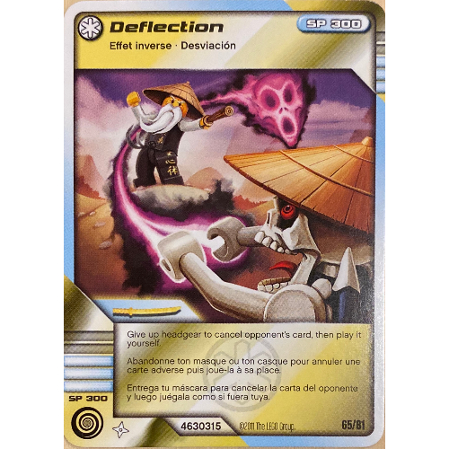 Lego Trading Card, Ninjago Deck #1: 65 - Deflection - International Version
