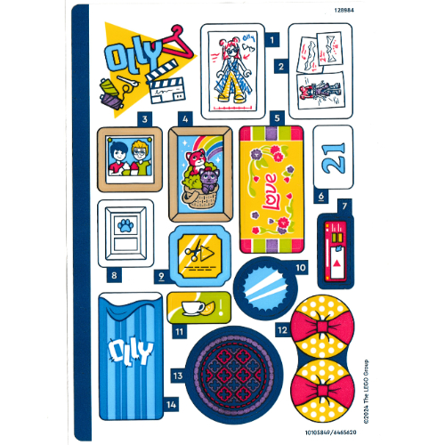 Lego Sticker Sheet 1 for Set 42620-1