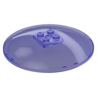 Lego Dish 8 x 8 Inverted [Radar], Solid Studs, Squared Anti-stud Underside, Anti-Studs on Edges / Trans-Purple