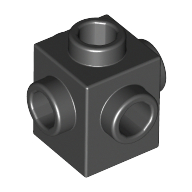 Lego Brick Special 1 x 1 Studs on 4 Sides / Dark Olive Green