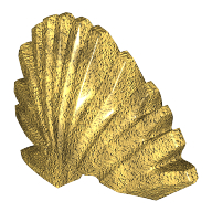 Lego Hair Mohawk / Pearl Gold