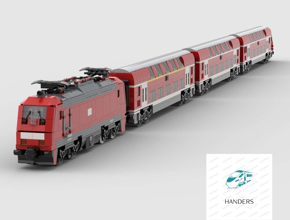 Lego German double flat Regional Train