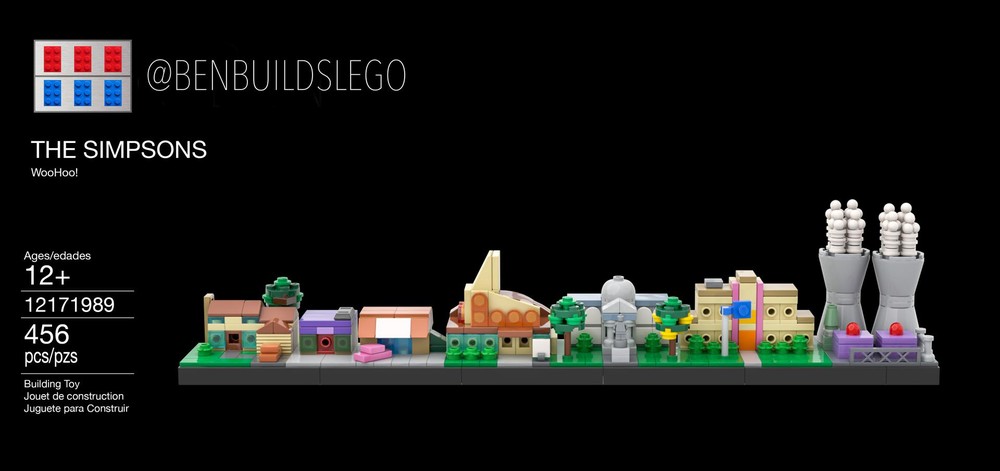 Lego The Simpsons skyline