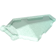 Lego Windscreen 6 x 4 x 1 Hexagonal with Handle / Opal Trans-Light Blue