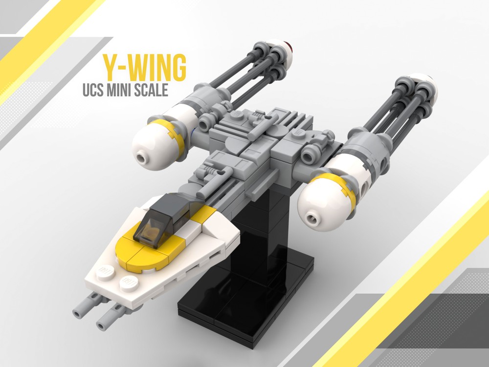 Lego PiXEL-DANs Y Wing UCS Mini-Scale 1:125