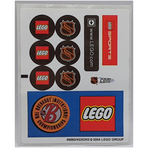 Lego Sticker Sheet for Set 3579-1 / [No Color/Any Color]