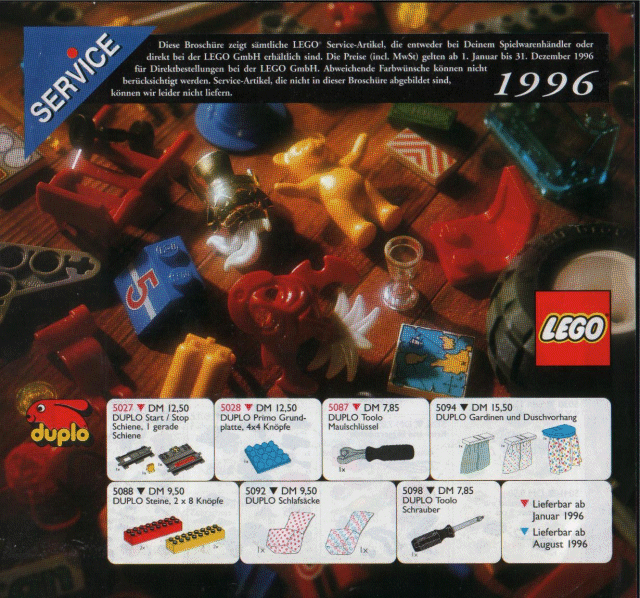 Lego 1996 Large Service Packs German (924.716-D)