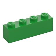 Lego Brick 1 x 4 / Bright Green