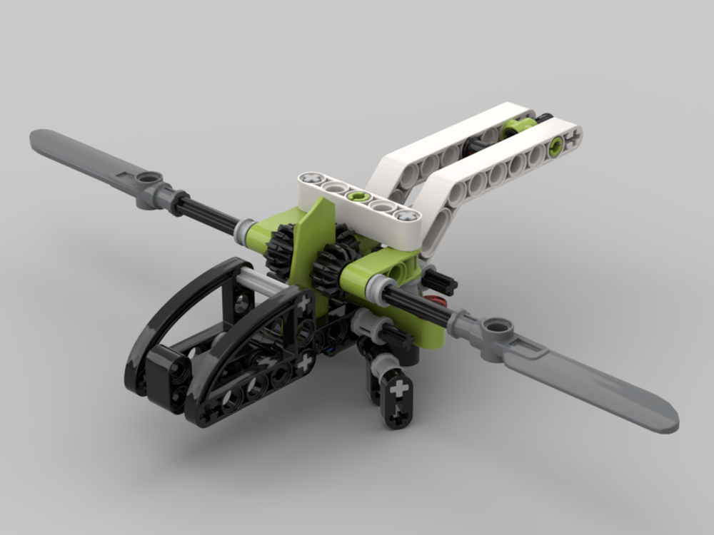 Lego Ornithopter with functioning and folding wings