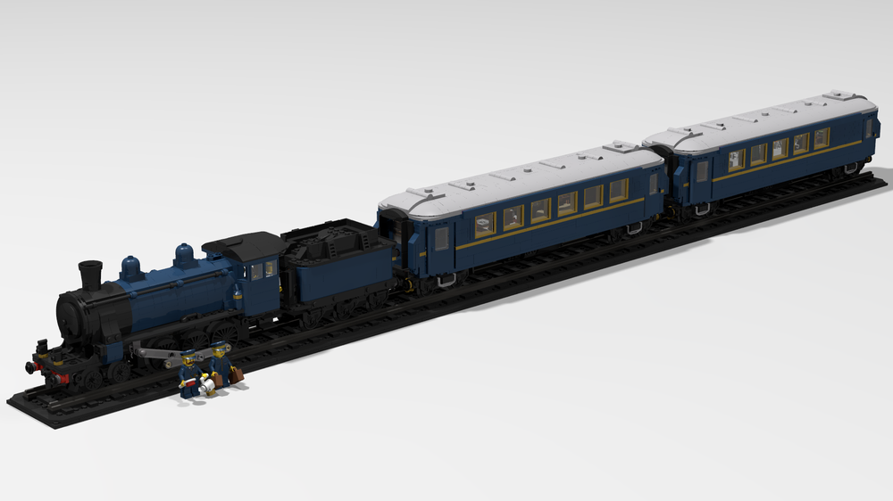 Lego 10 wide version of The Orient Express Train