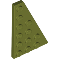 Lego Wedge Plate 6 x 4 Right / Olive Green