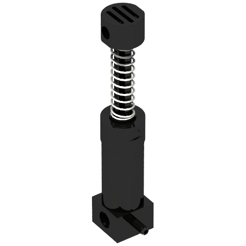 Lego Pneumatic Pump New Style with Black Top / Black