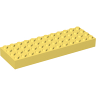 Lego Brick 4 x 12 / Bright Light Yellow