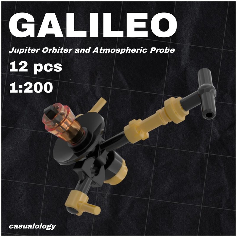 Lego Galileo Jupiter Probe (~1:200)