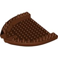 Lego Boat Hull Section, Brick 16 x 13 x 2 / Reddish Brown