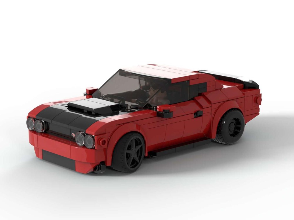 Lego Challenger SRT Demon with Pullback Motor