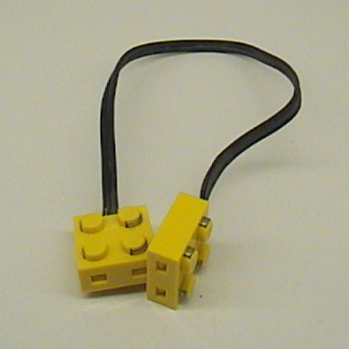Lego Wire with Brick 2 x 2 x 2/3 Pair, 26L / Yellow