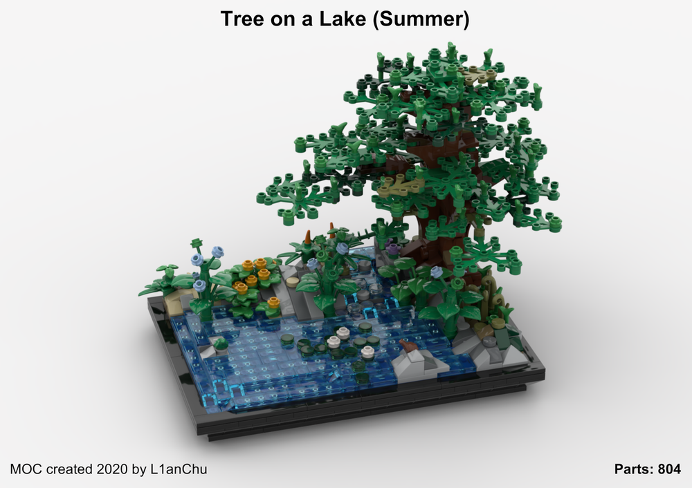 Lego Tree on a Lake Summer