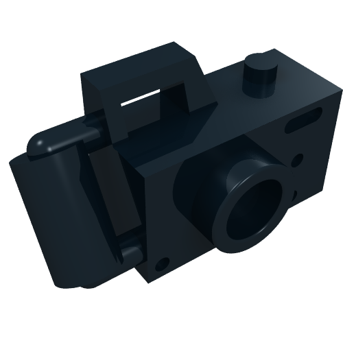 Lego Equipment Camera Handheld with Right-Aligned Viewfinder / Black