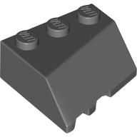Lego Brick Wedged, Sloped 45° 3 x 3 Right / Dark Bluish Gray