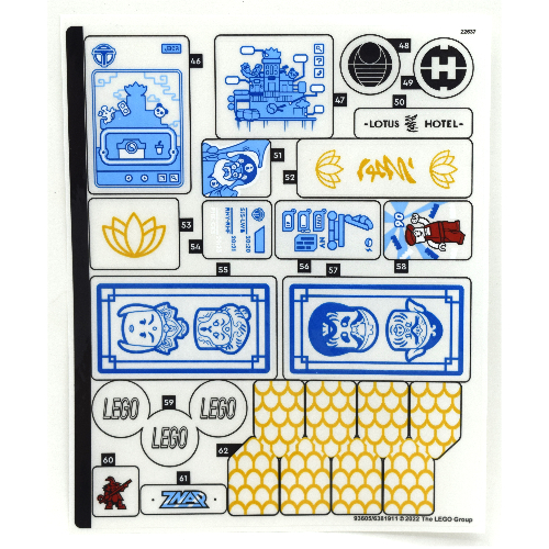 Lego Sticker Sheet 3 for Set 80036-1