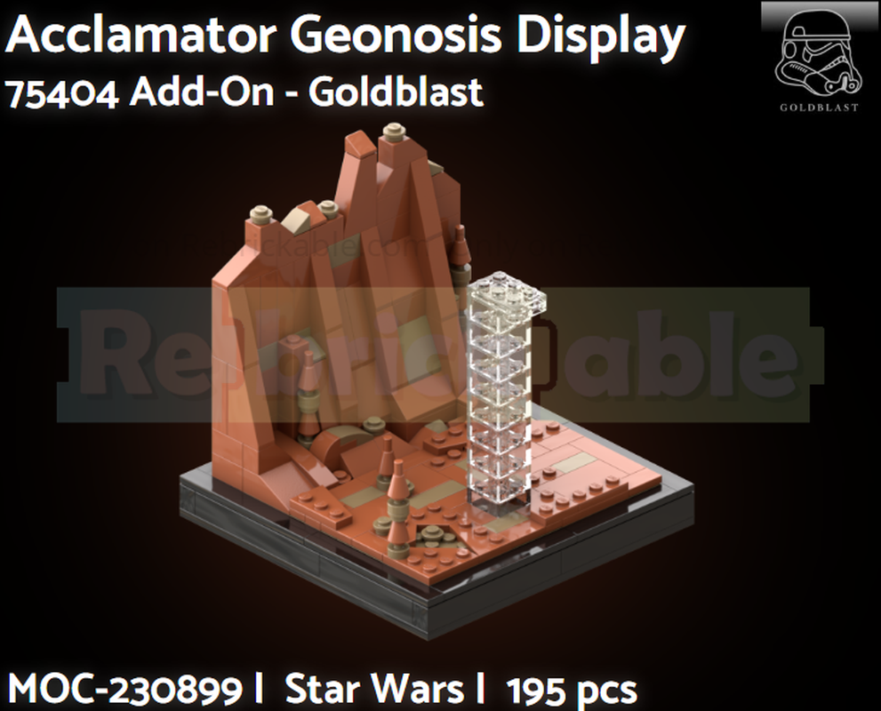 Lego 75404 Acclamator Geonosis Display